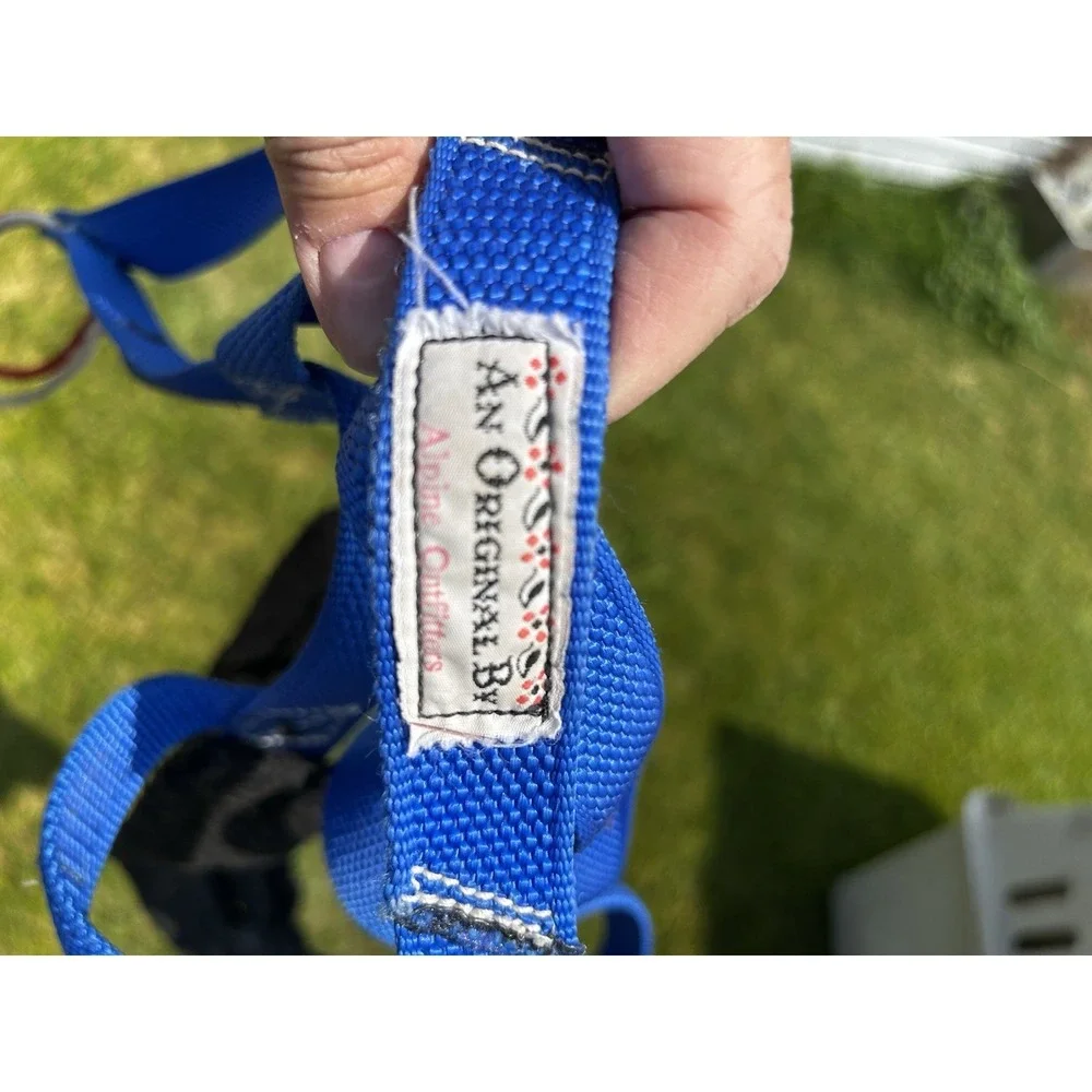 Alpine Outfitters Dog Sled Pulling Harness Blue Padded Canicross Skijoring